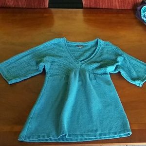 Teal sweater dress